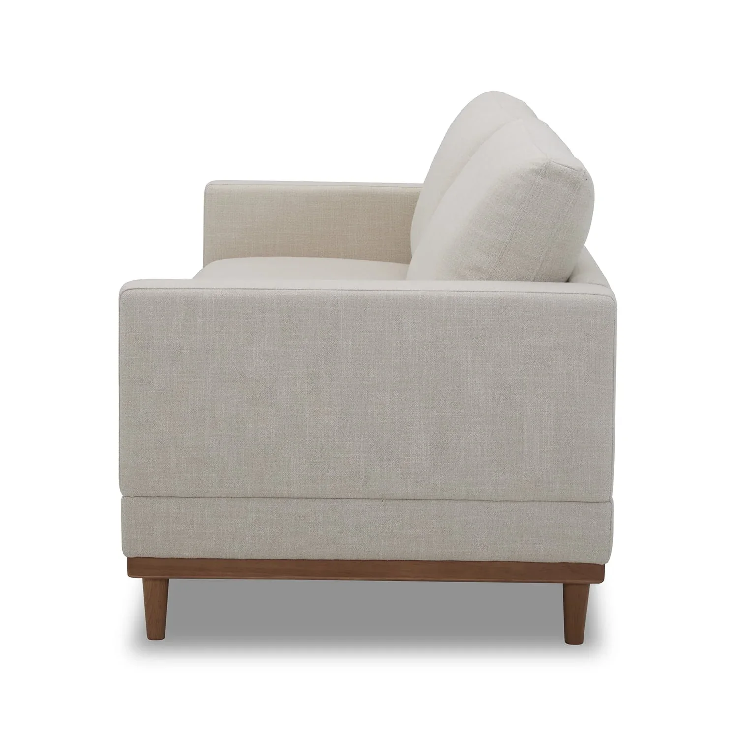 Better Homes & Gardens Springwood Wood Frame 83.46 Couch, Beige Velvet