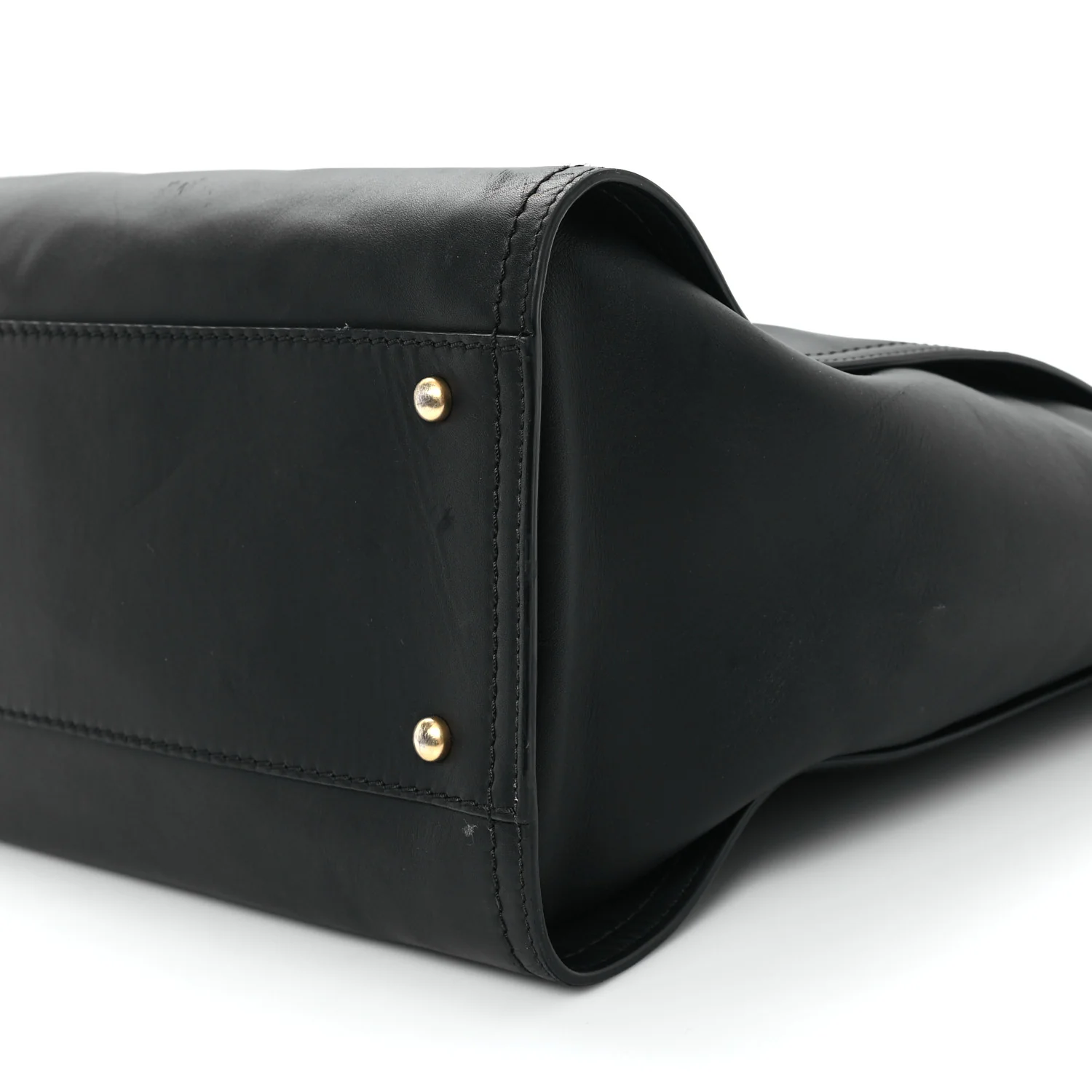 Calfskin Medium Deauville Tote Black