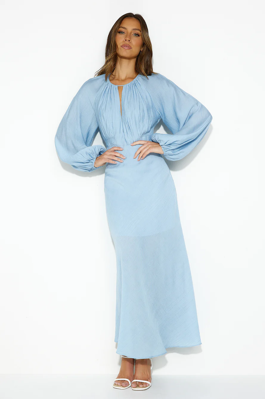 Daydream Retreat Midi Dress Blue