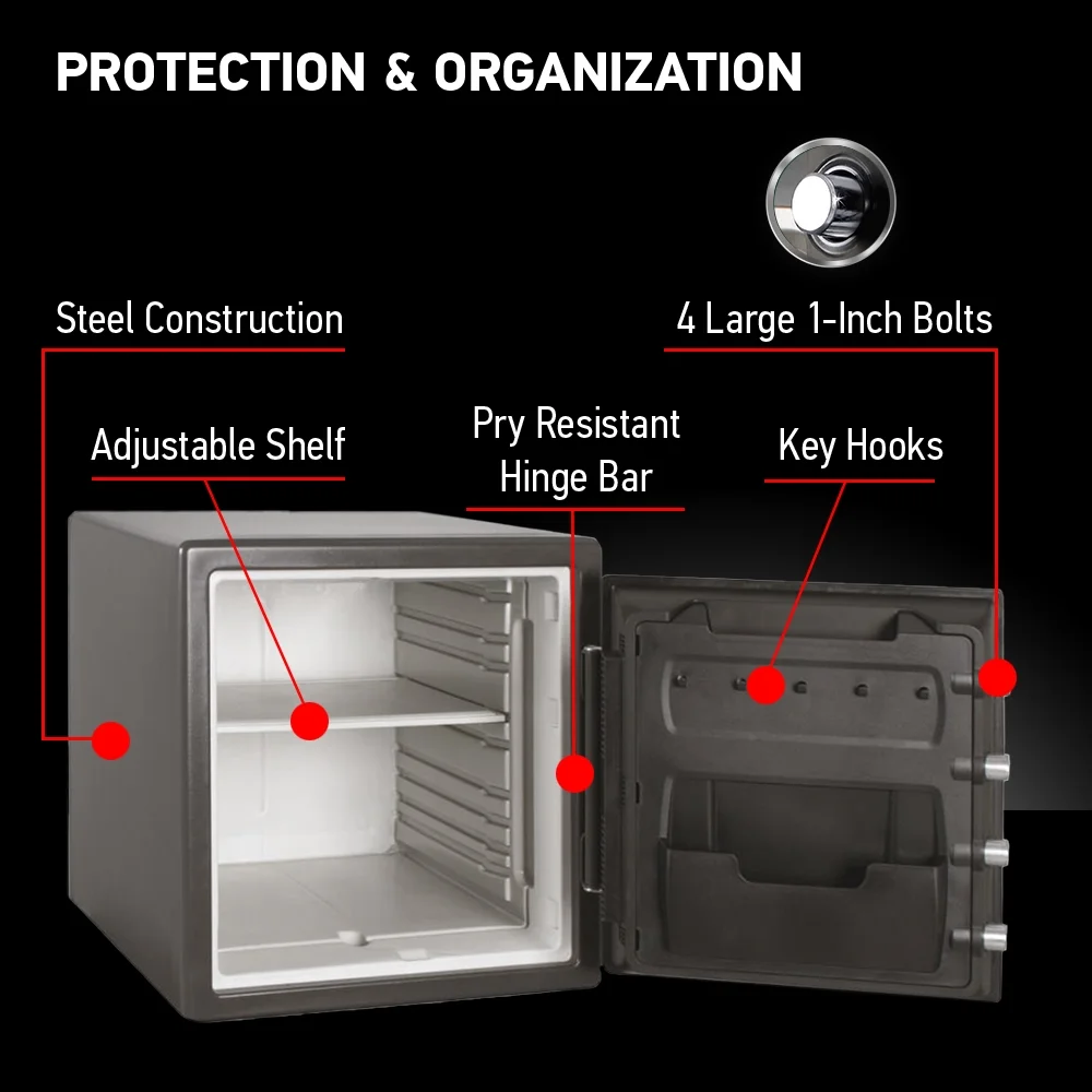 SFW123DSB Fire-Resistant Safe and Water-Resistant Safe with Dial Combination, 1.23 Cu. ft - Image 8