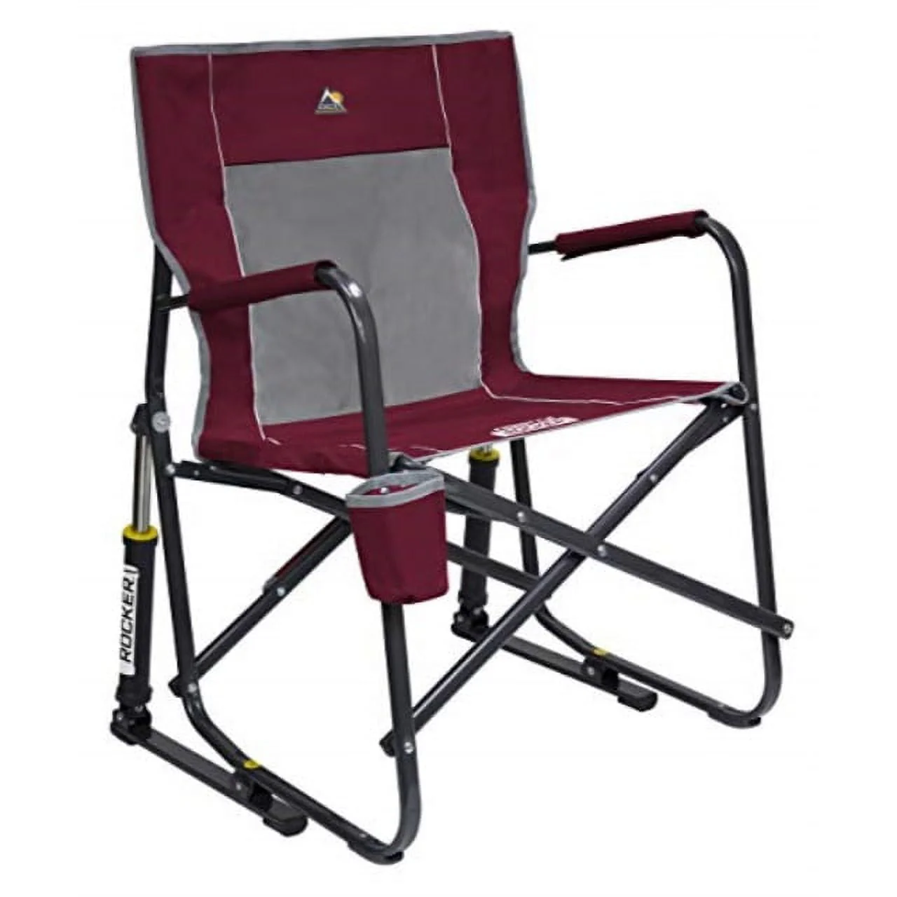 Freestyle Rocker Portable Folding Camping Chair, Cinnamon