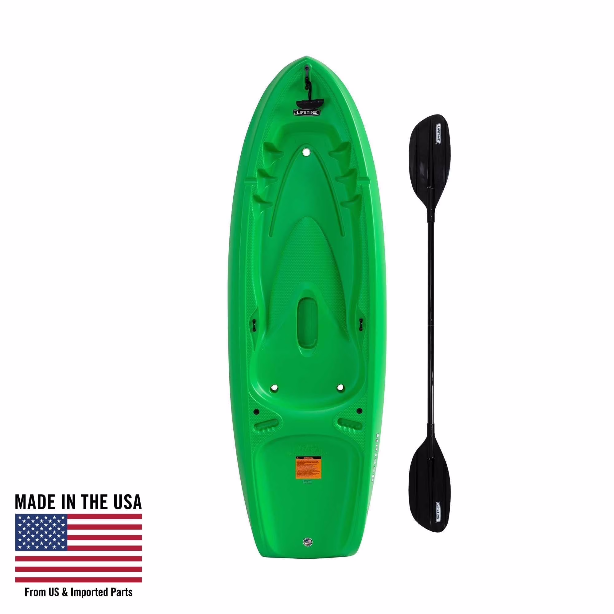 Recruit 6.5 ft Youth Sit-on-Top Kayak, Lime Green (90765)(Lime Green) - Image 3
