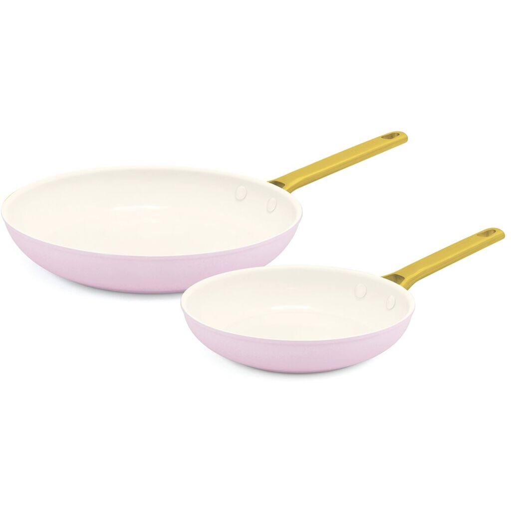 GreenPan Reserve Blush 2-Piece 8-Inch & 10-Inch Ceramic Nonstick Fry Pan Set