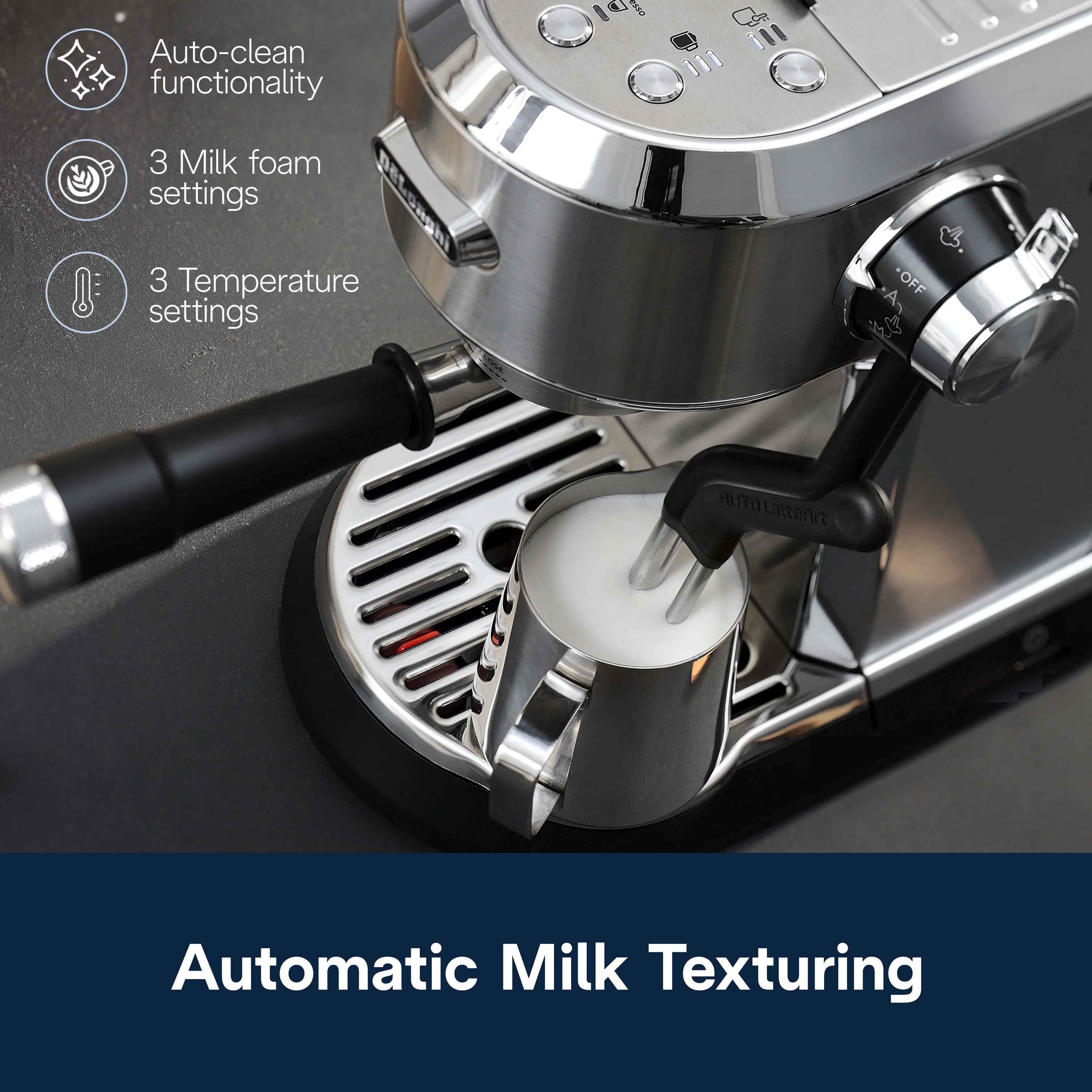 Delonghi New Dedica Maestro Plus Espresso Machine with Automatic Steam Wand
