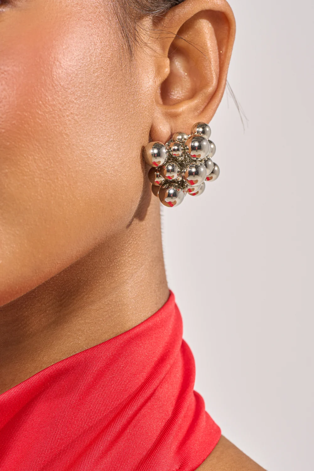 BUBBLES AND BRUNCH SILVER EARRING - Akira Store