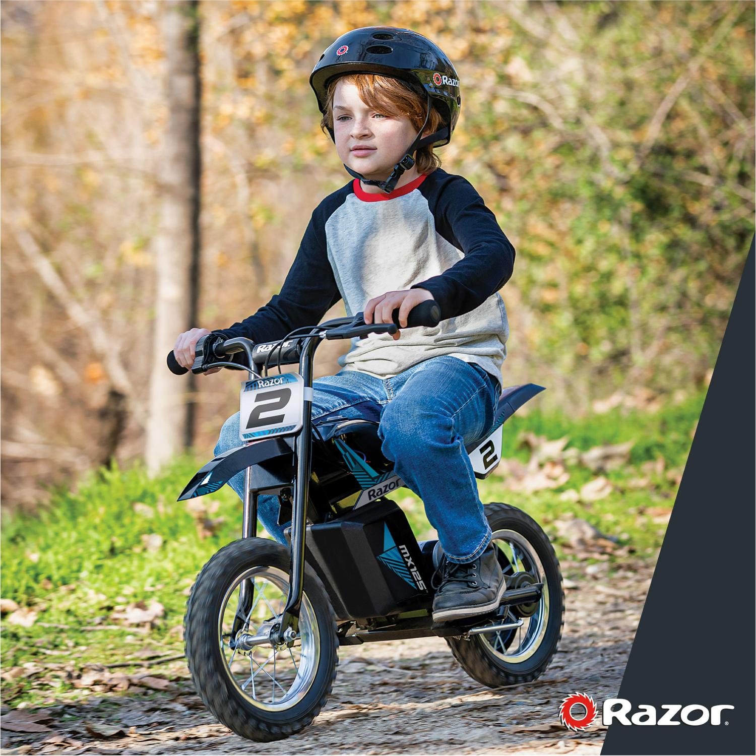 Dirt Rocket MX125 Electric-Powered Dirt Bike Black with Decal Included. for Child 5+ - Image 3
