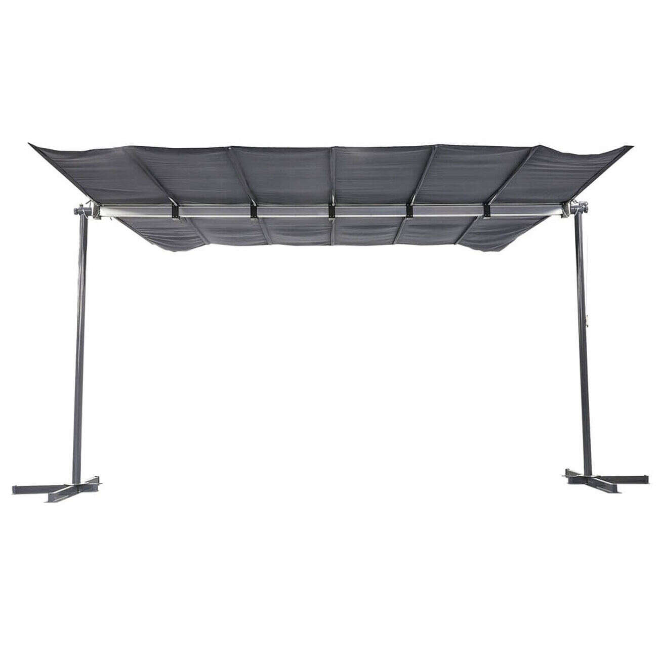 Store inclinable rétractable Aoste noir 375x250xH220cm 9,37m²