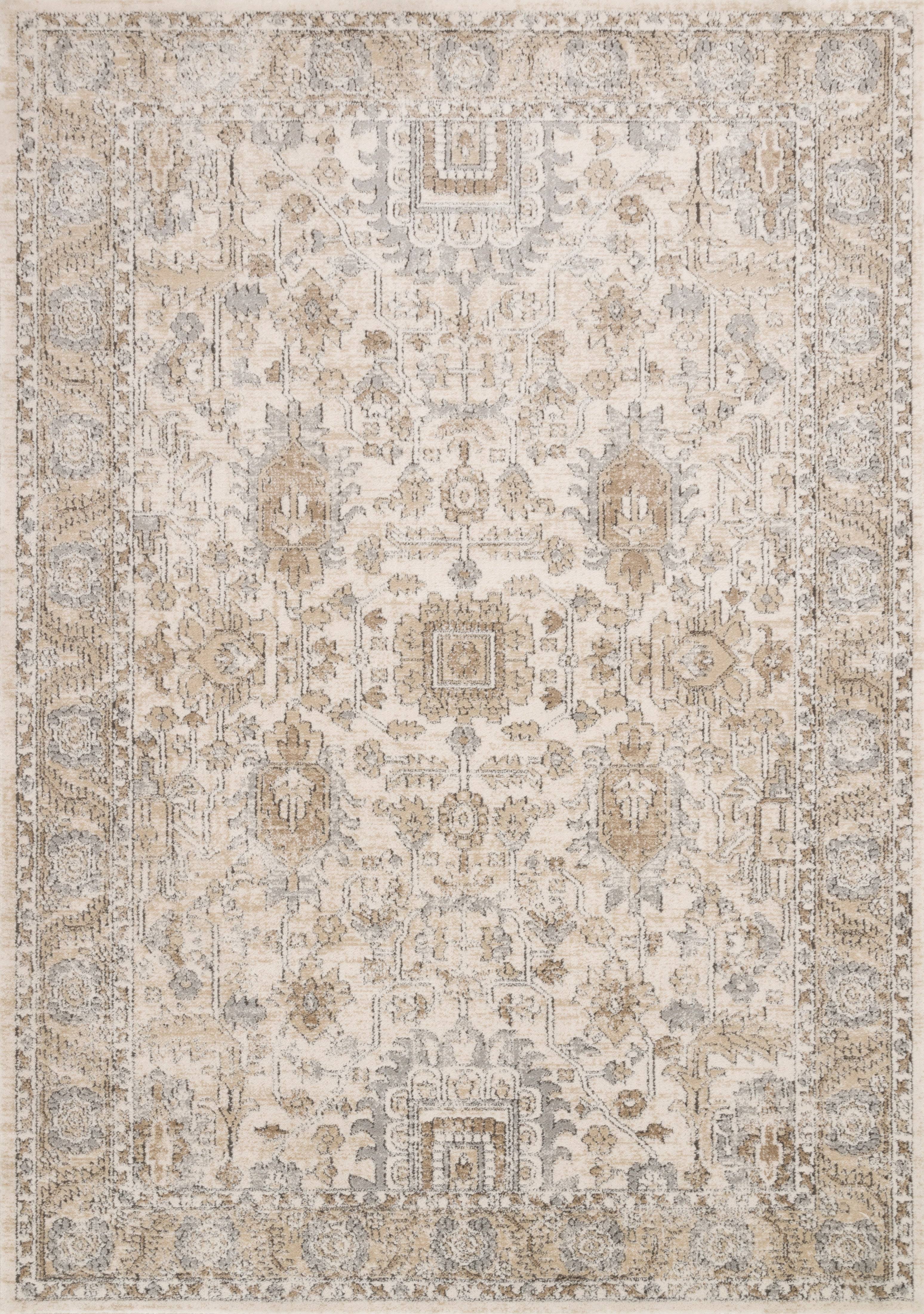 Loloi II Teagan TEA-03 Ivory Sand Rug - 11 ft 6 in x 15 ft