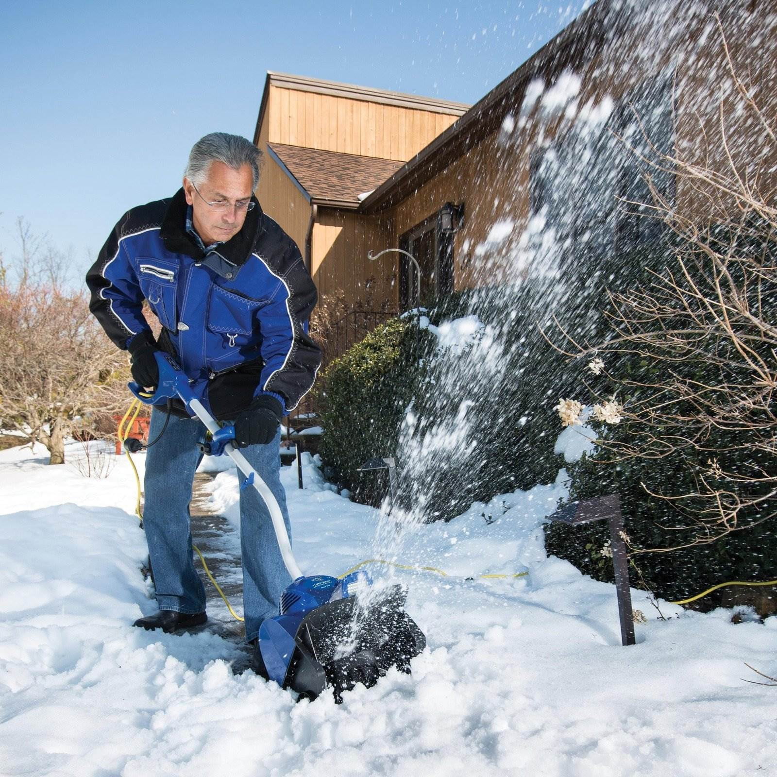 11 Inch 10 Amp Motor Corded Electric Snow Shovel w Headlights (2 Pack) - Image 6