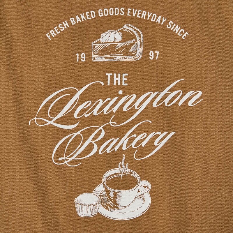 Bakery printed kjøkkenhåndkle 50x70 cm fudge/hvit