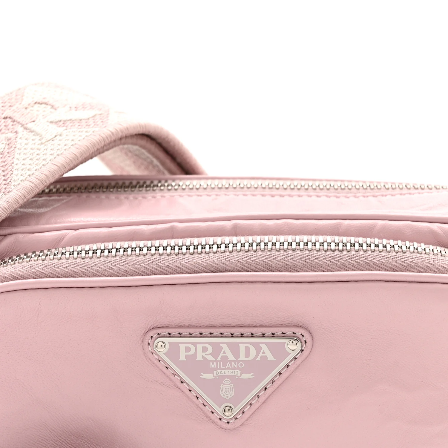 Nappa Antique Multi-Pocket Shoulder Bag Alabastro