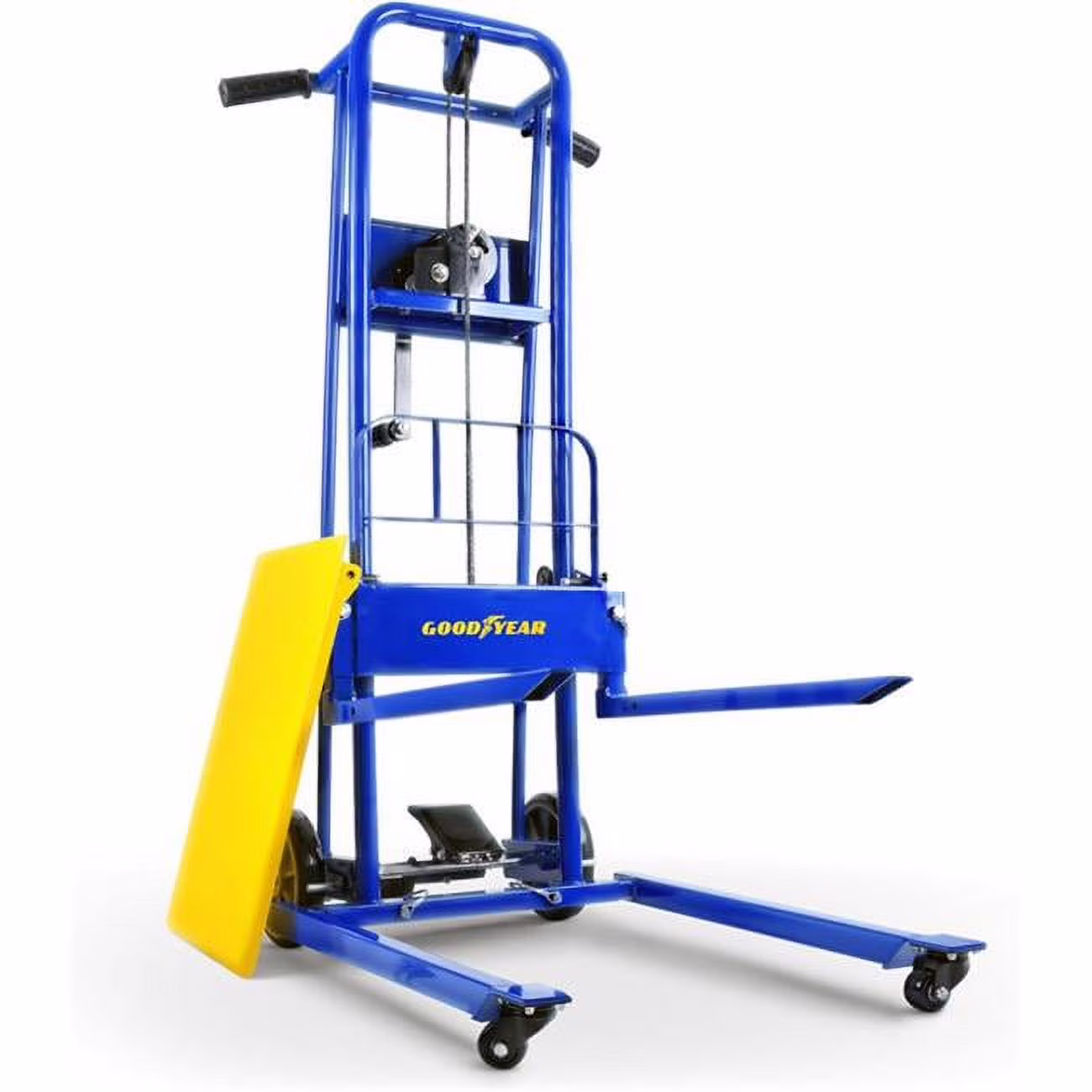 Goodyear 330 Lbs Material Lift & Stacker - Manual Winch, Max Lift 40 Inches