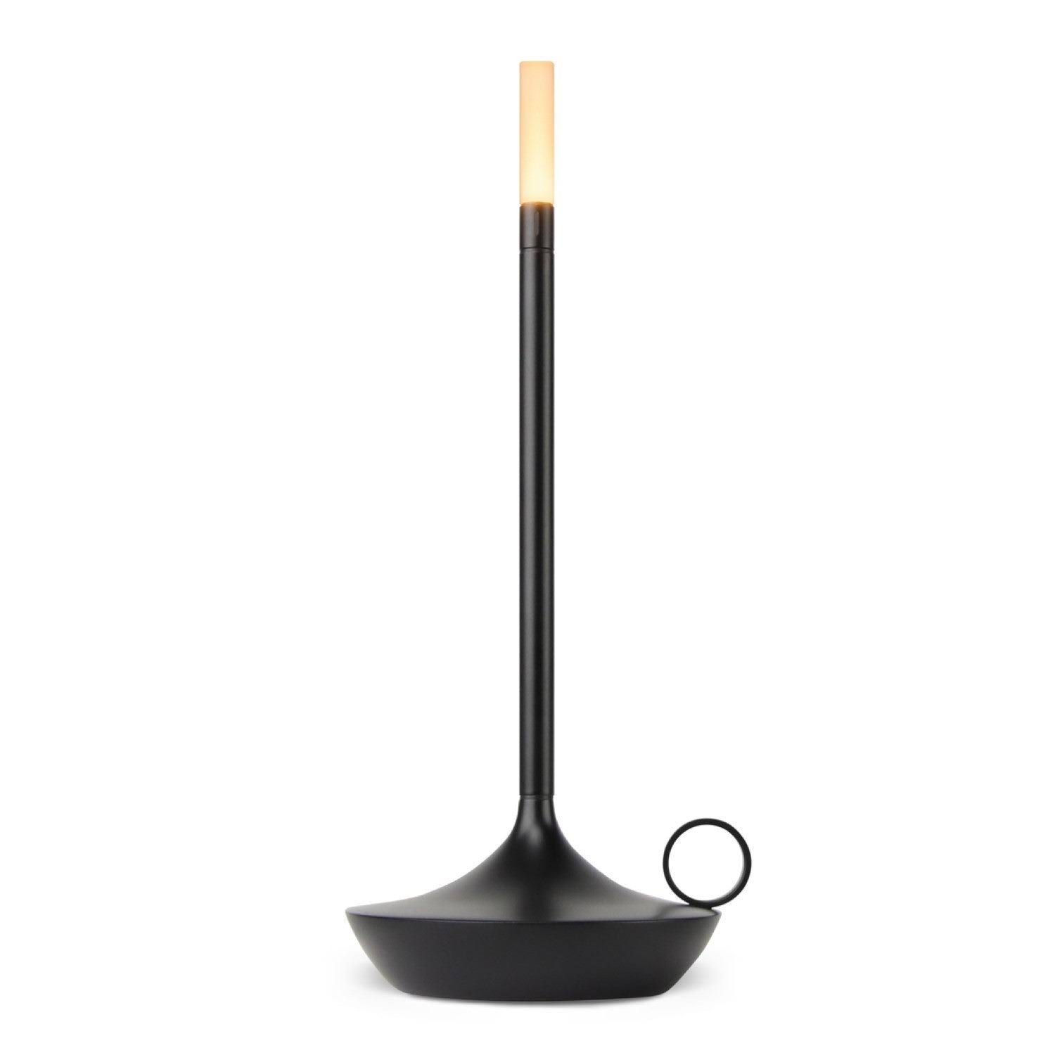 Graypants Wick Portable Table Lamp, Black