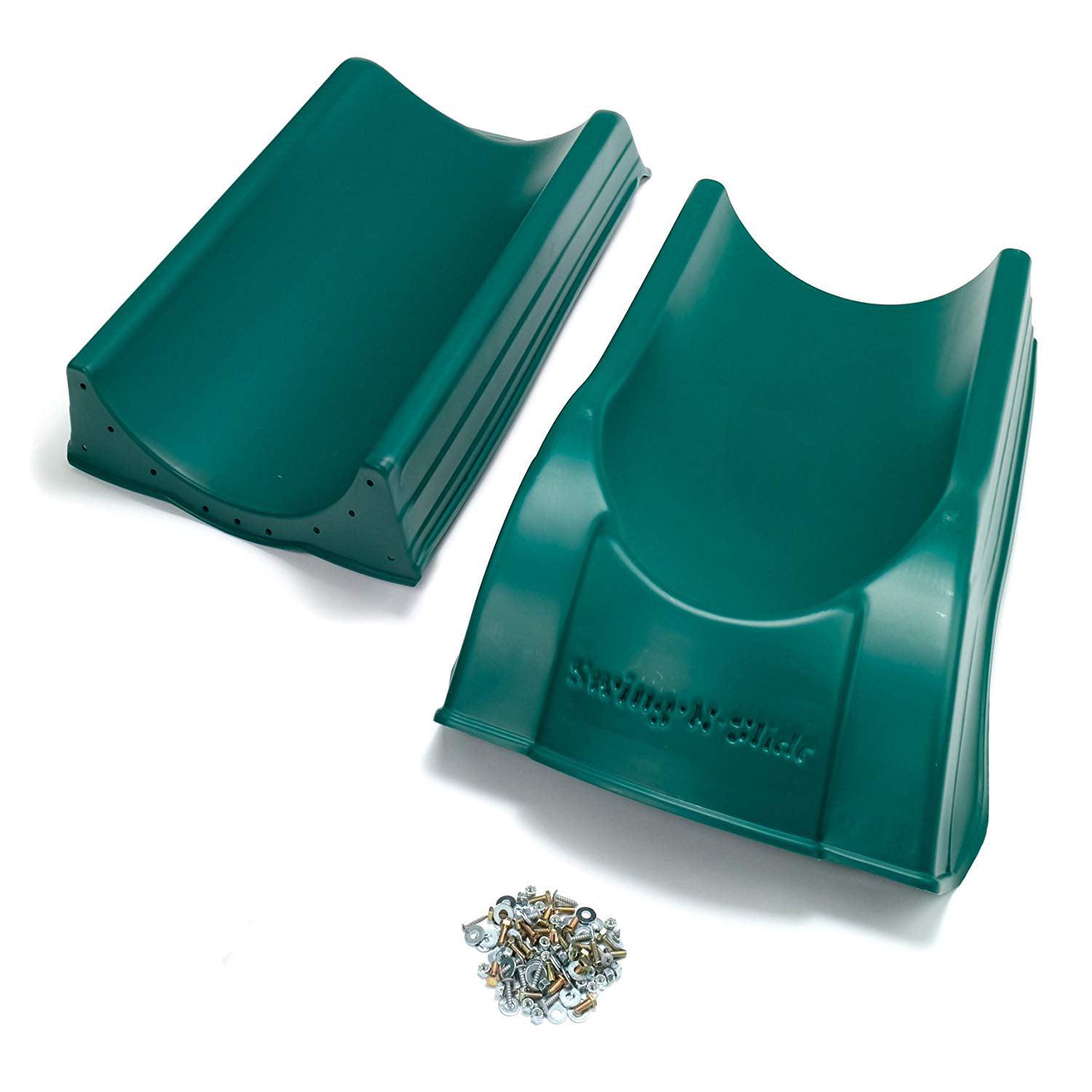 Swing - N - Slide 4 Foot Summit Slide with Lifetime Warranty. Green
