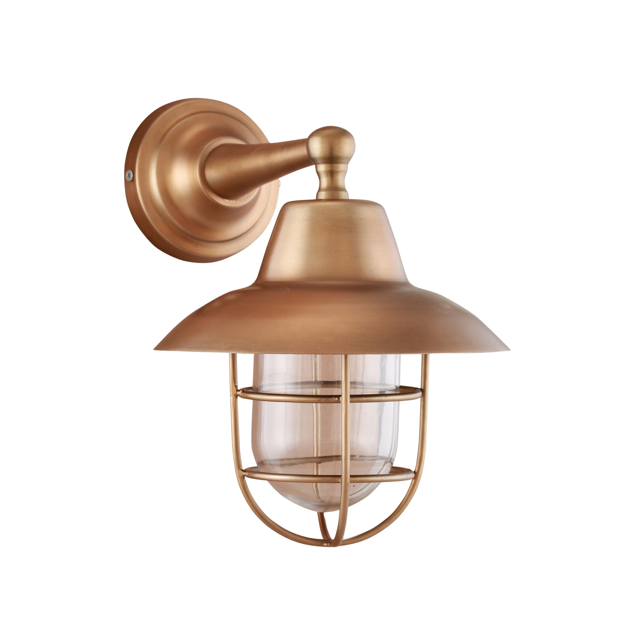 Voyager Exterior Wall Bracket Antique Brass 30x22x30cm
