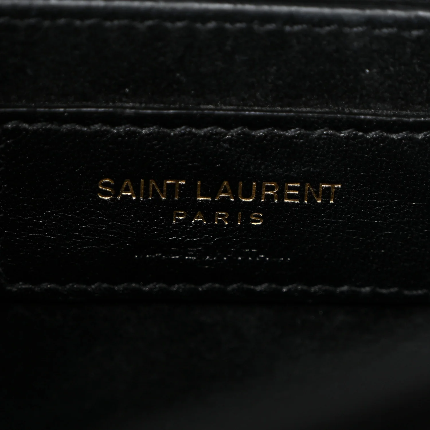 Calfskin Crocodile Embossed Large Monogram Sunset Black