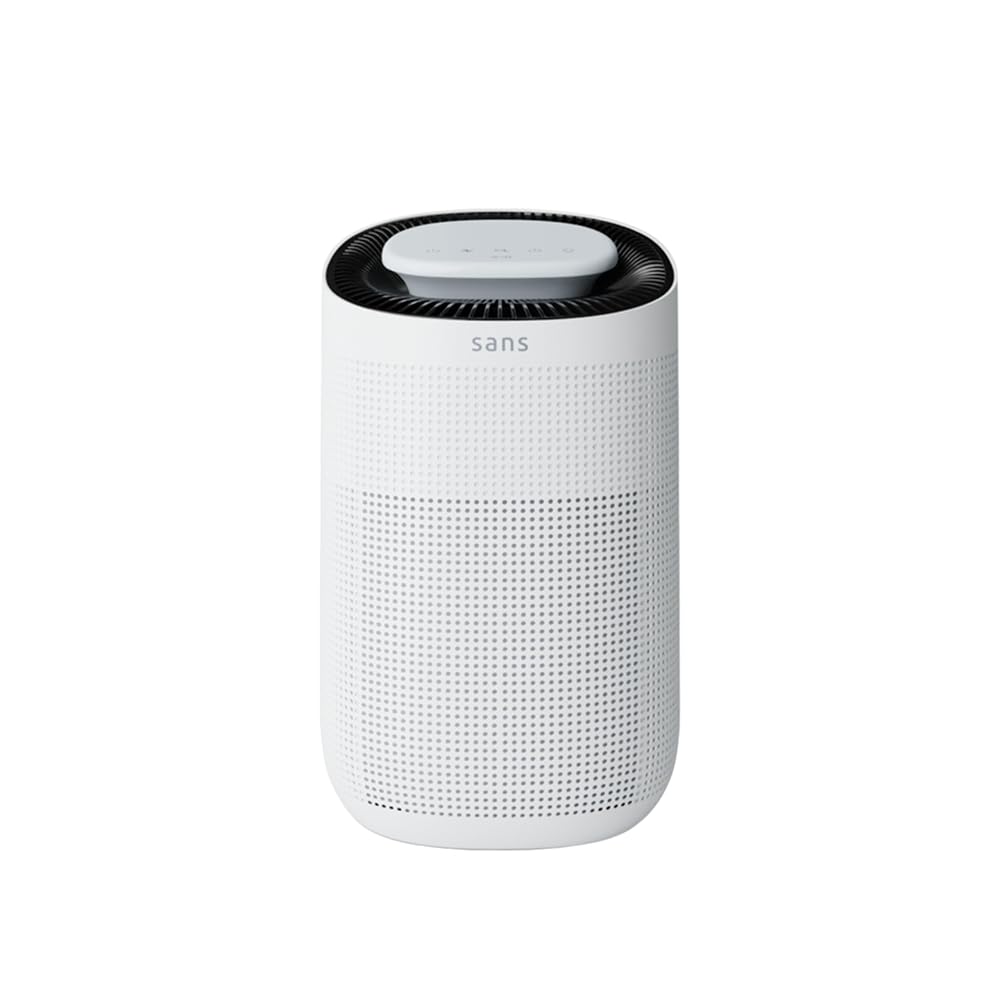 Sans HEPA Air Purifier Mini for Home & Large Rooms, 490 Sq Ft - White