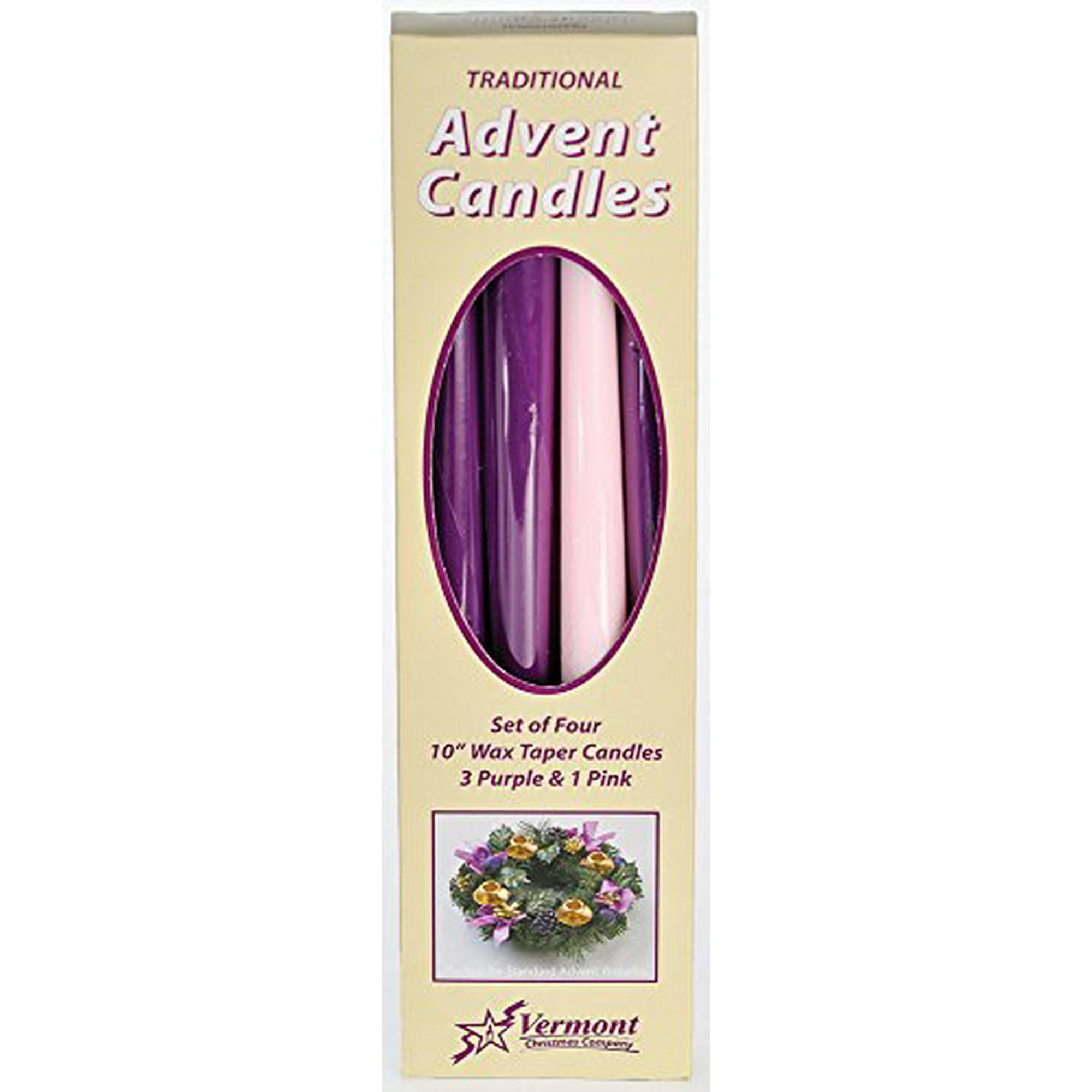 Christmas Advent Candle Set (Set of 4)