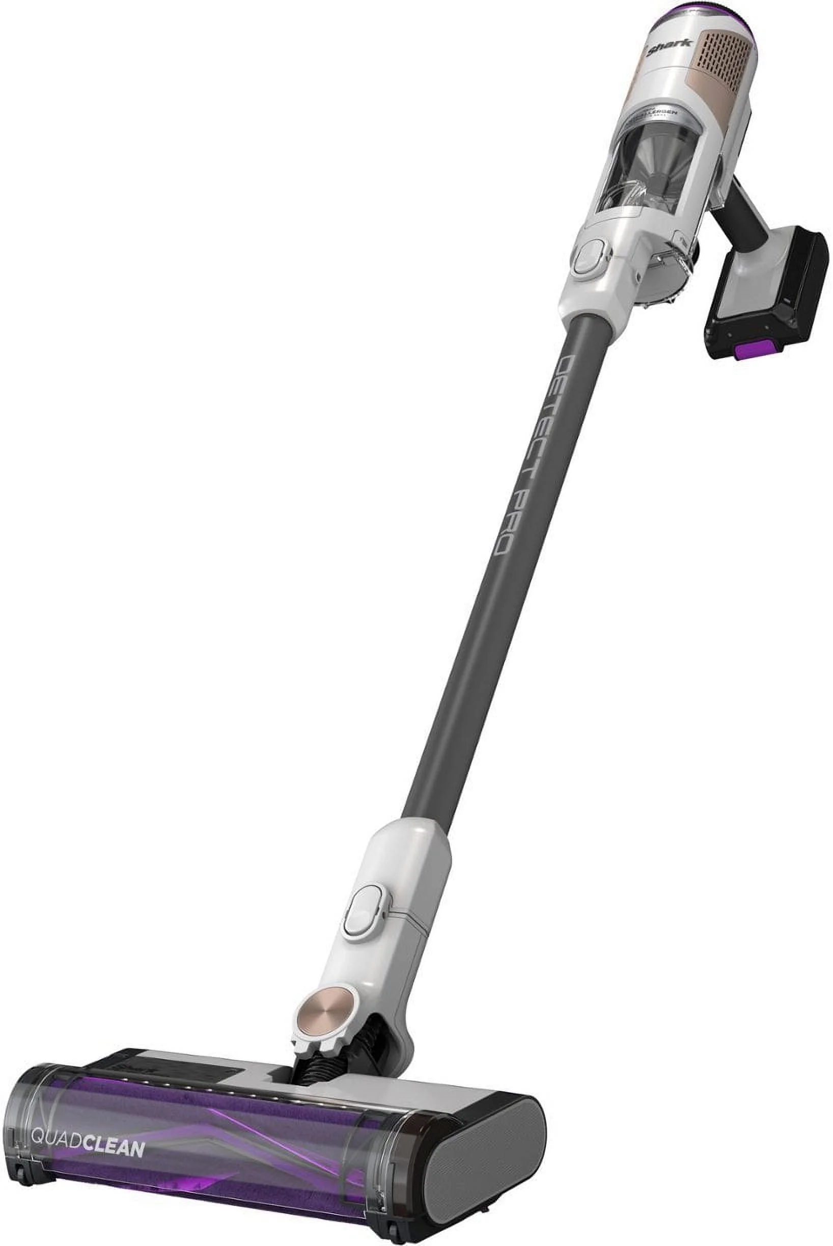Restored R-IW1111 Detect Pro Cordless HEPA QuadClean Multi-Surface Stick Vacuum, Grey/Brass (Refurbished)