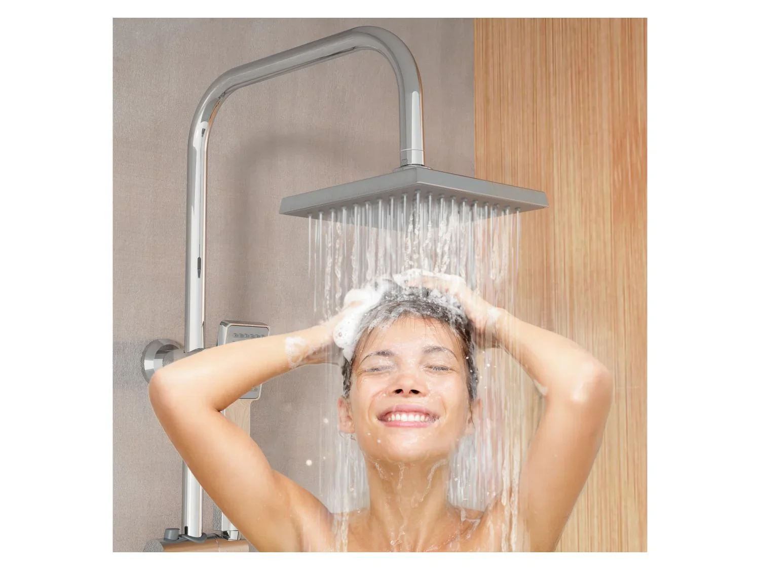 Eisl Colonne de douche effet pluie et douchette EASY ENERGY