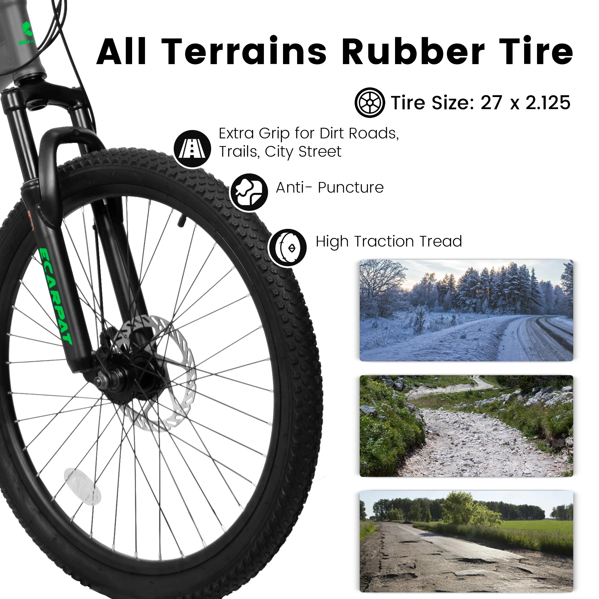 27.5 inch Full Suspension Mountain Bike, Front and Rear Dual Shock Absorbers, Mechanical Disc Brakes, 21-Speed, Suitable for Men and Women, Ideal for Travel and Fitness Enthusiasts(Grey) - Image 6