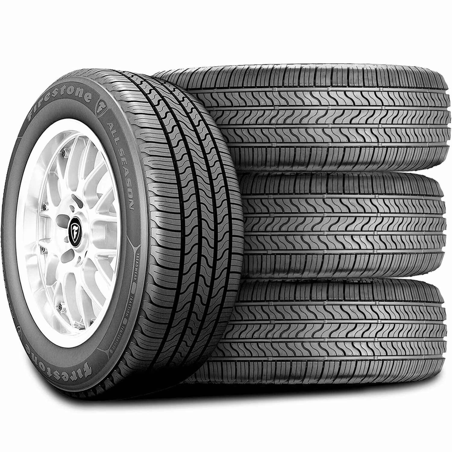 Set of 4 (FOUR) Firestone All-Season 225/70R16 103T AS All-Season A/S Tires