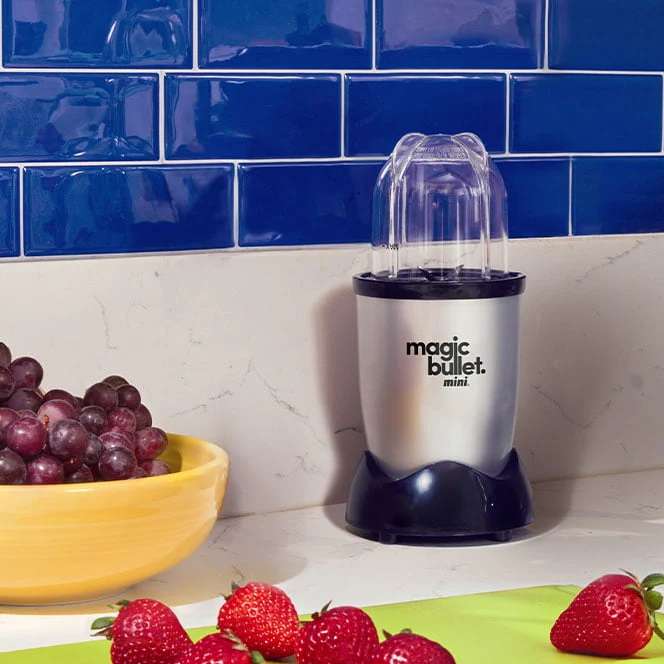 Magic Bullet® Mini 14 oz. Compact Personal Blender Silver/Black