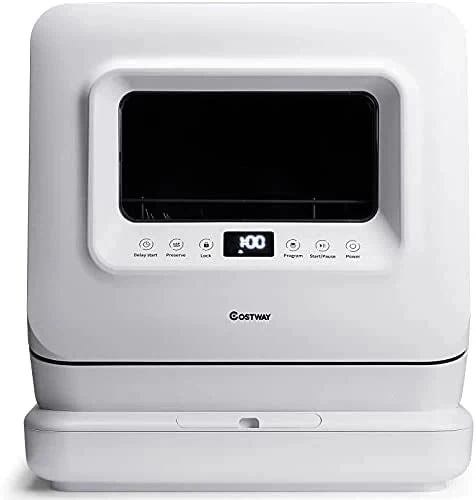 Portable Countertop Dishwasher, with 7.5L Openable Water Tank