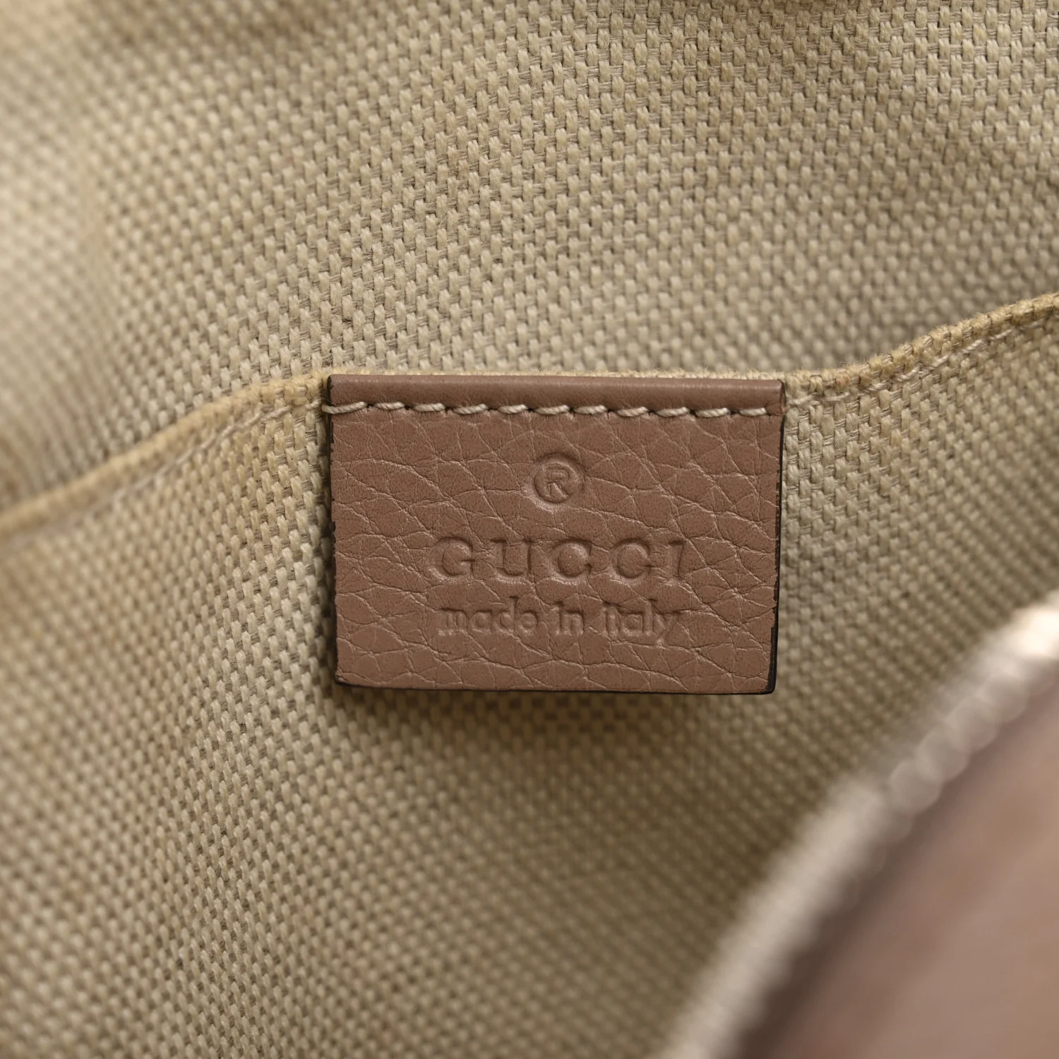 Pebbled Calfskin Small Soho Disco Bag Rose Beige