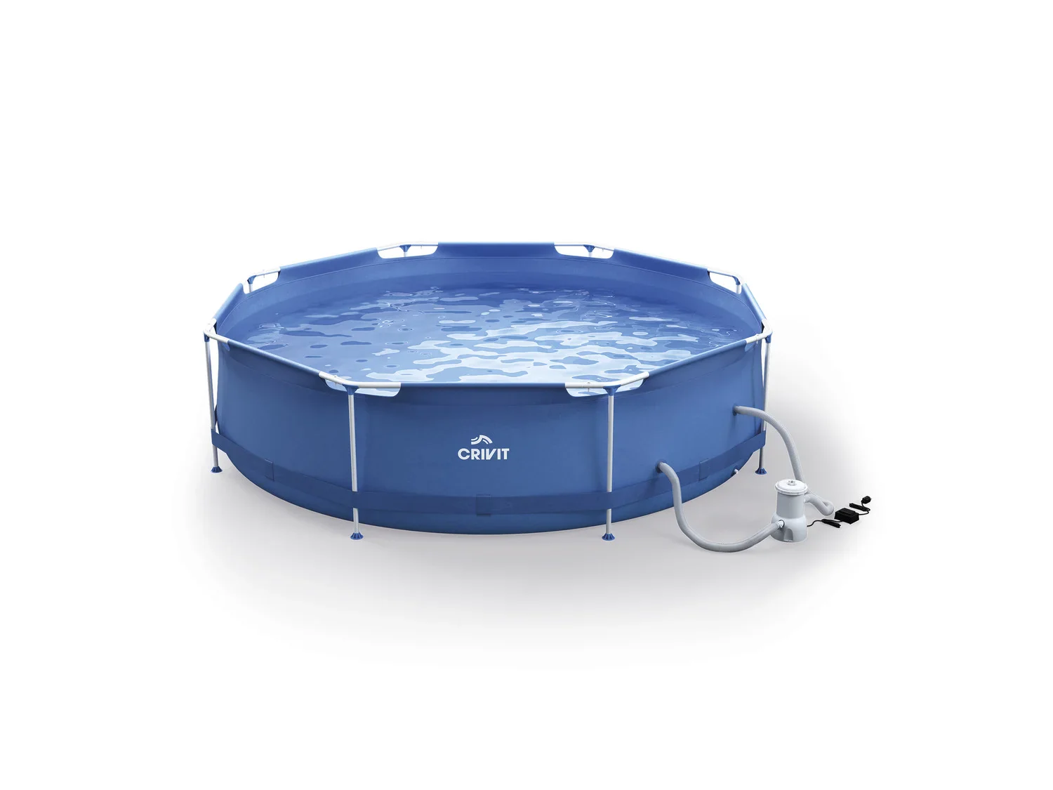 CRIVIT Kit de piscine Metal-Frame,  300 x H 76 cm
