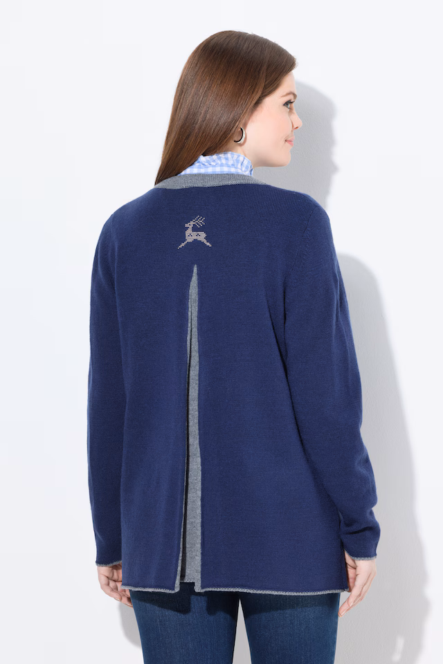 Traditional Button Front Long Sleeve Cardigan