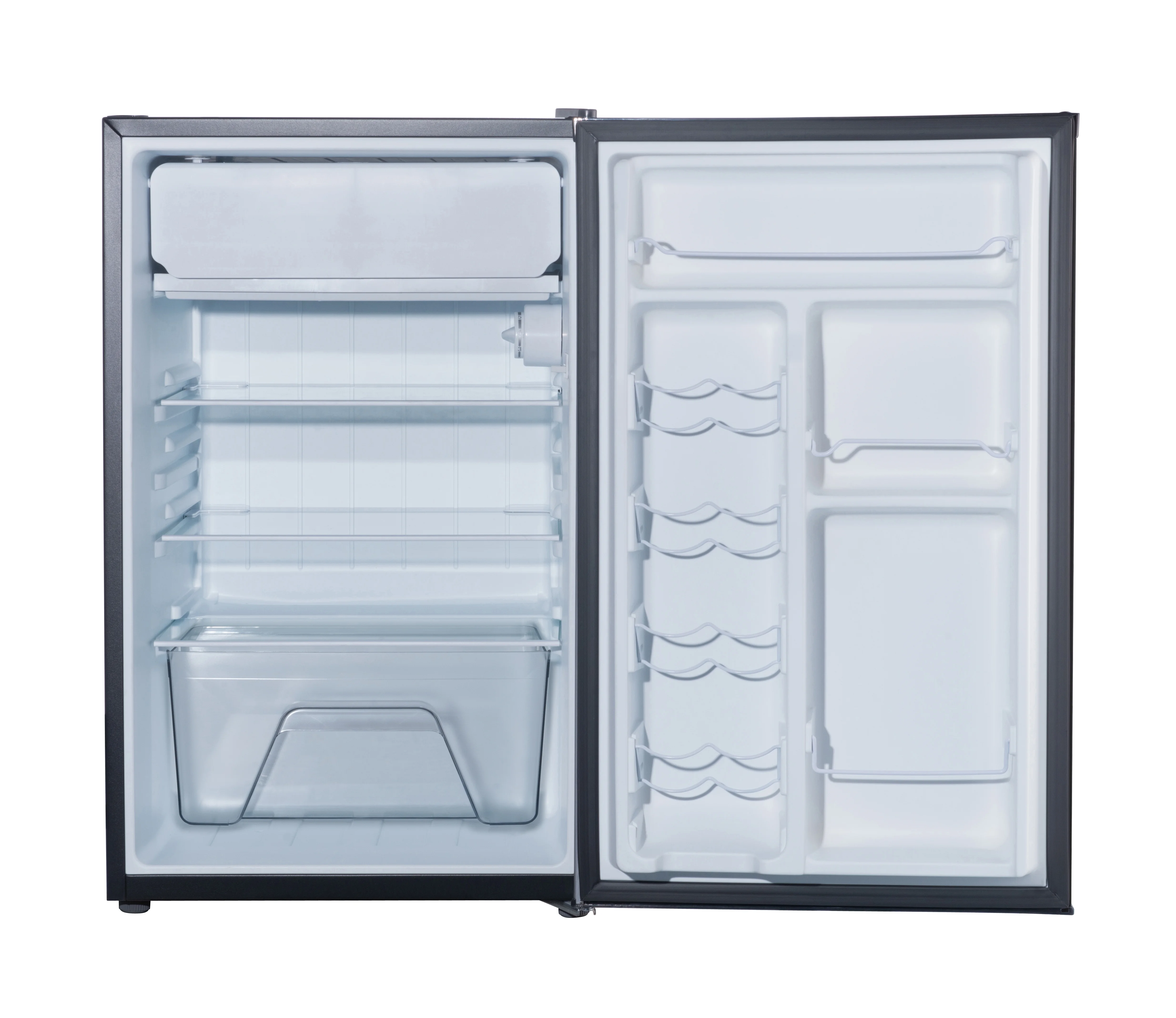 4.3 Cu ft Single Door Mini Fridge, Stainless Steel Look, New, Width 19.12"(Stainless) - Image 4