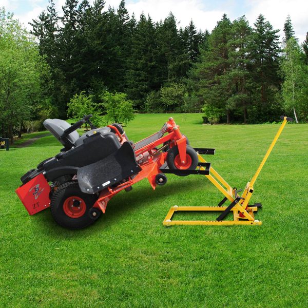 Lawn Mower Lift with Hydraulic Jack, 26 Inches Lawn Mower Lift, Welded Solid Steel Construction, Weight Capacity 500 lbs, for Riding Lawn…
