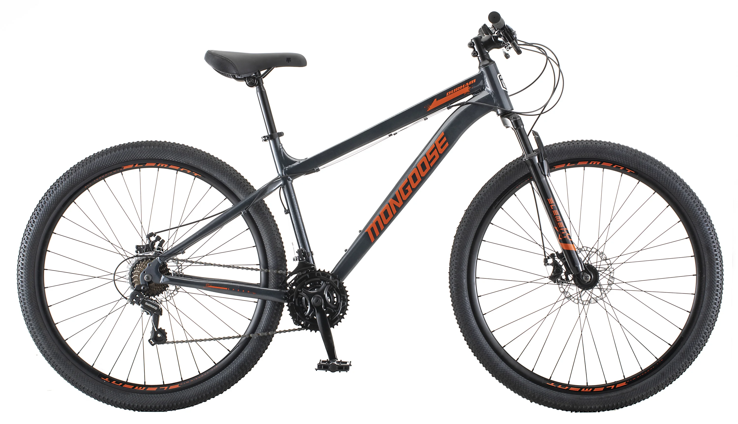29" Durham Mountain Bike, 21 Speeds, Gray Image 6
