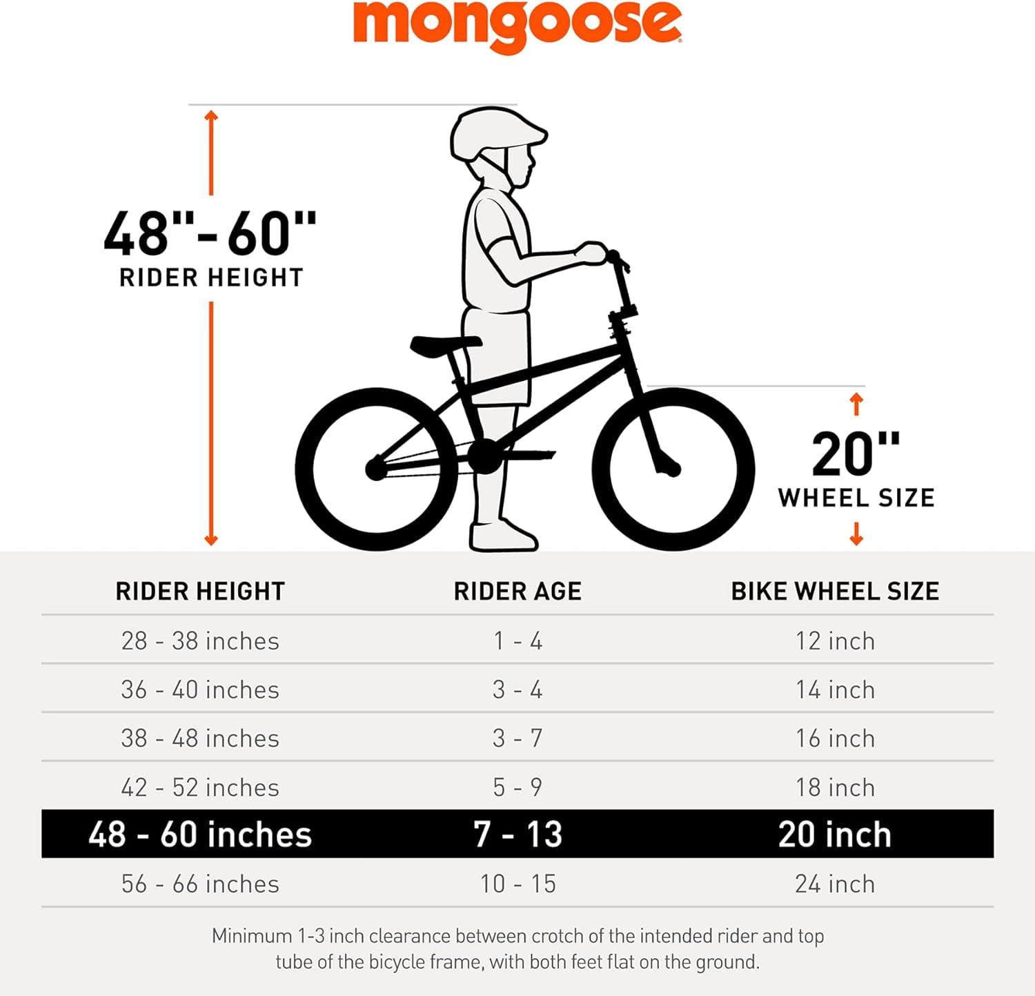 Mongoose Kong Mountain Bike. Boys. 20 in Wheel. Blue