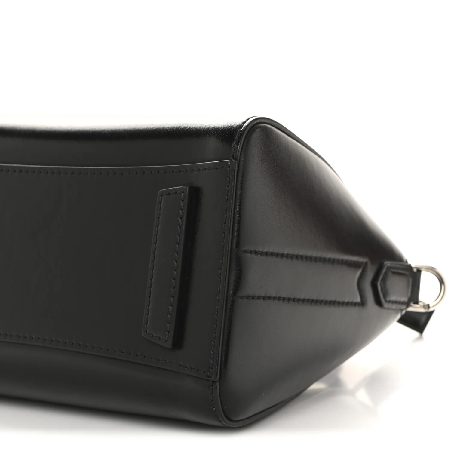Shiny Lord Calfskin Mini Antigona Black