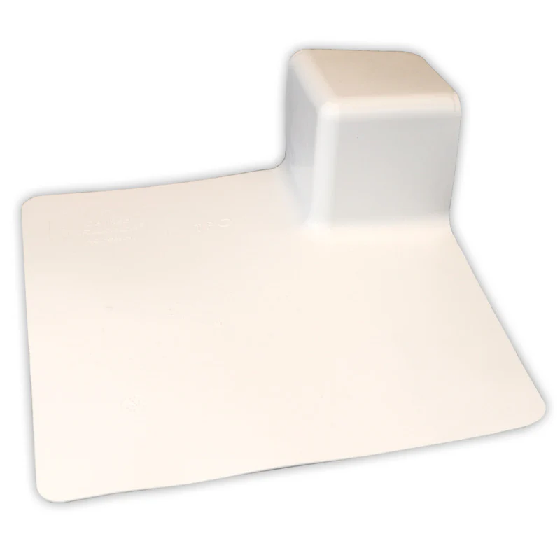 Flashco Universal TPO Inside/Outside Corner Flashing, White, 3 in x 3 in x 6 in (60 mil)