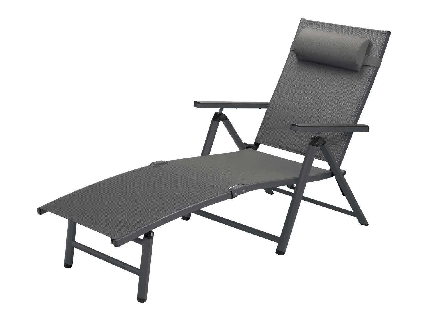 LIVARNO home Chaise longue en aluminium Houston, gris