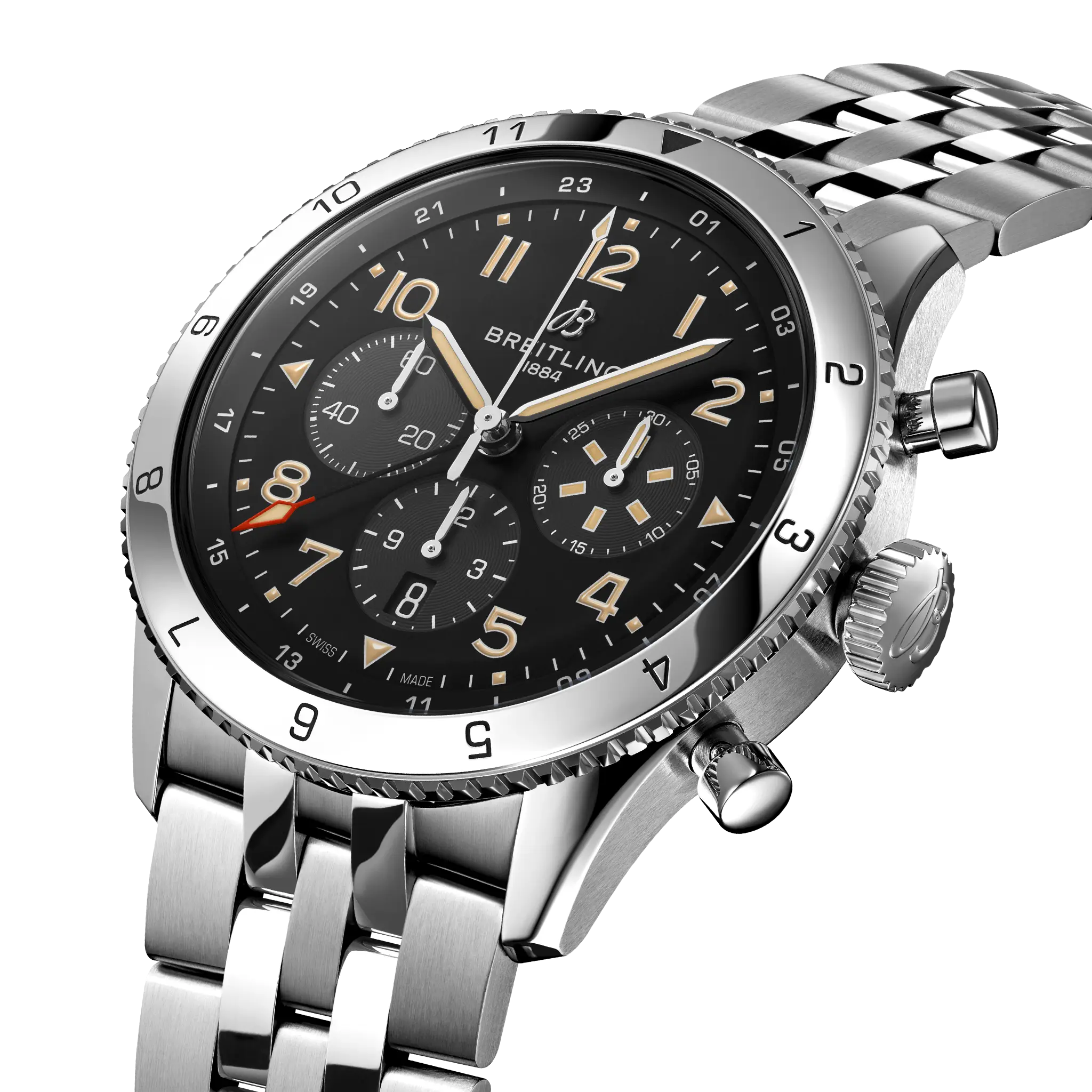 【Super Clone】Breitling Classic AVI Super AVI B04 Chronograph GMT 46mm P-51 Mustang AB04453A1B1A1