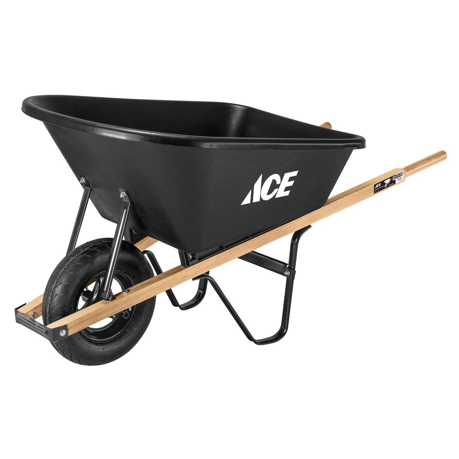 Ace Poly Residential Wheelbarrow - 6 Cu ft
