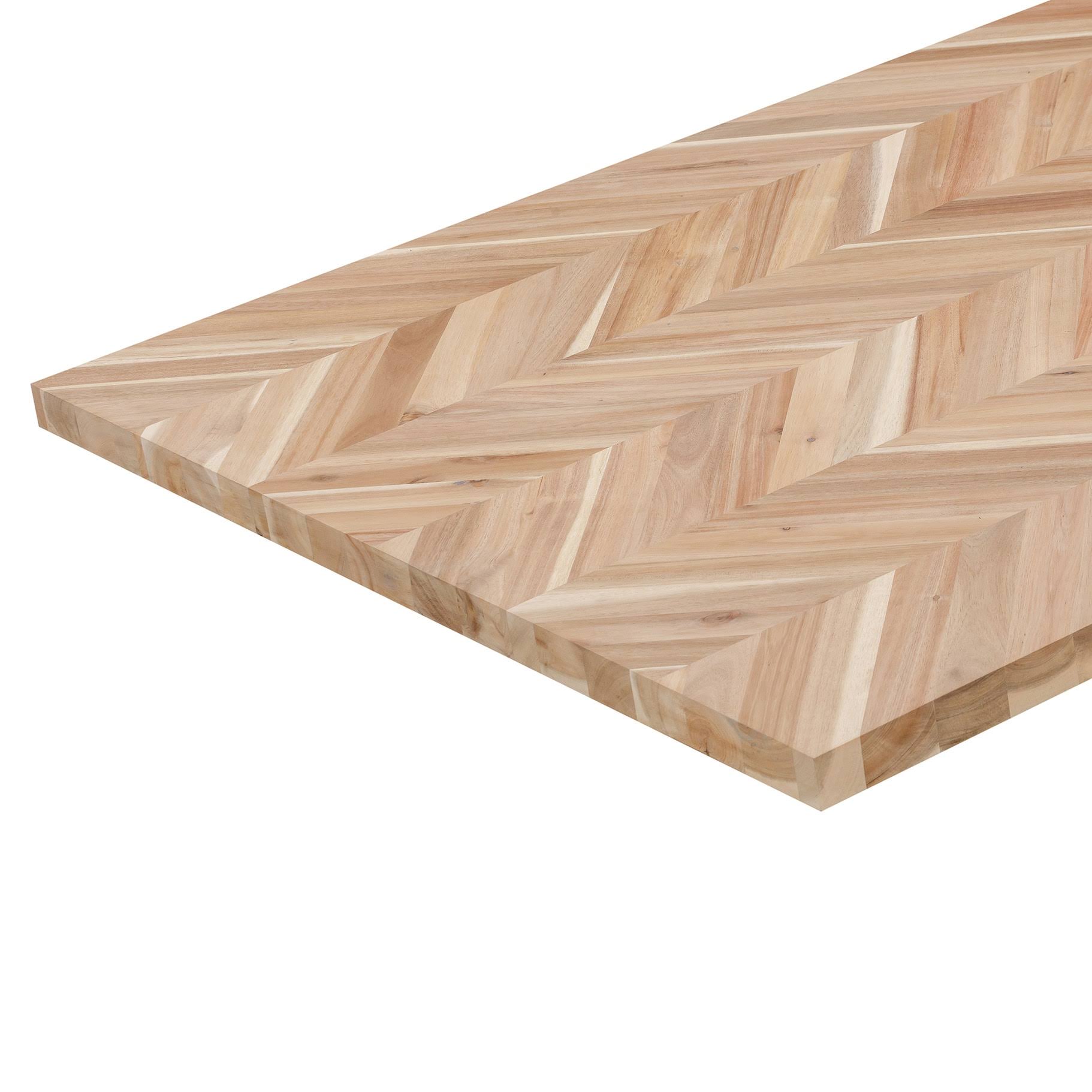 Allen + Roth 72-in x 39-in x 1.5-in Natural Straight Acacia Butcher Block Countertop | ARF1539CHACA-72