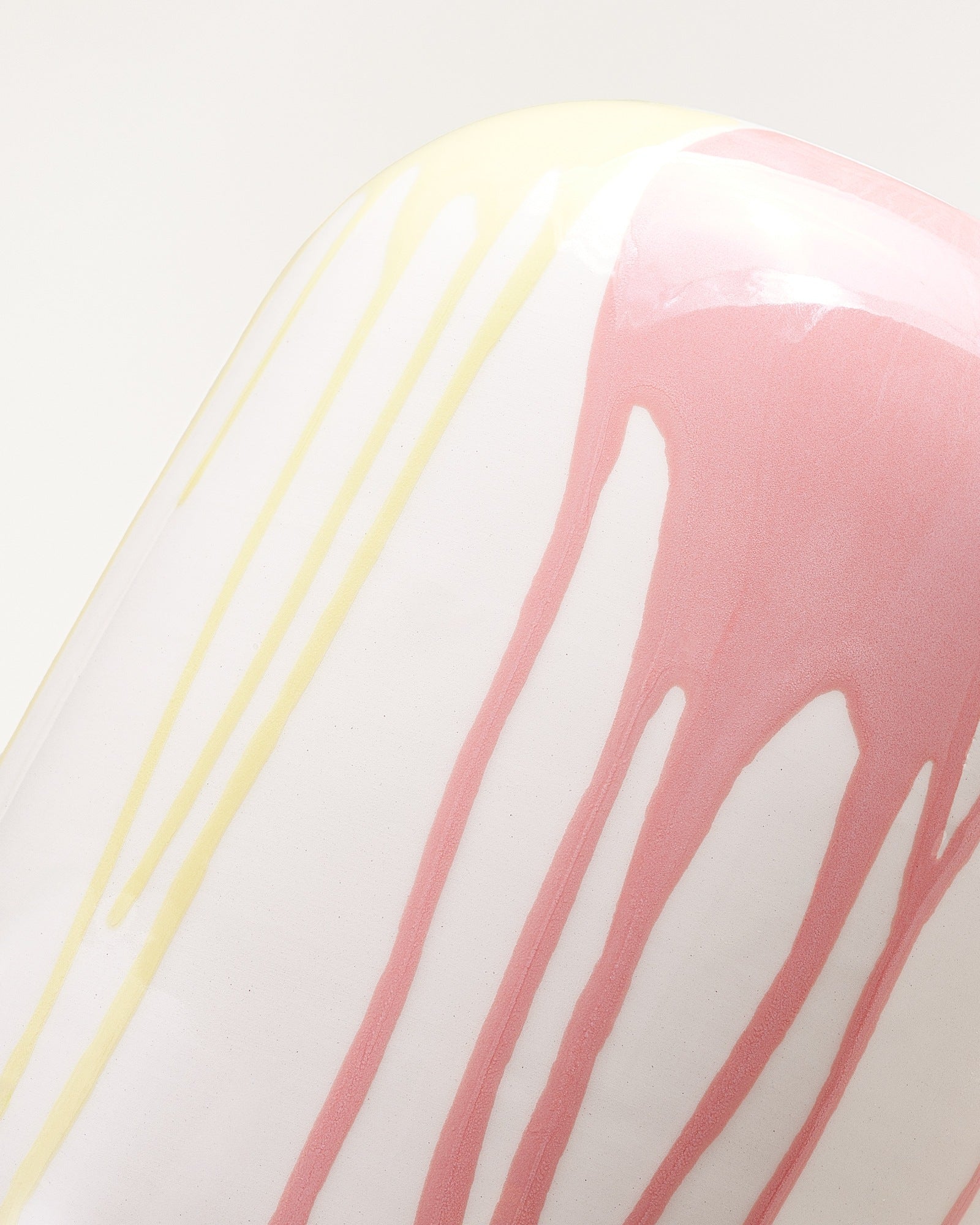 NUNO - VASE L DRIP YELLOW PINK