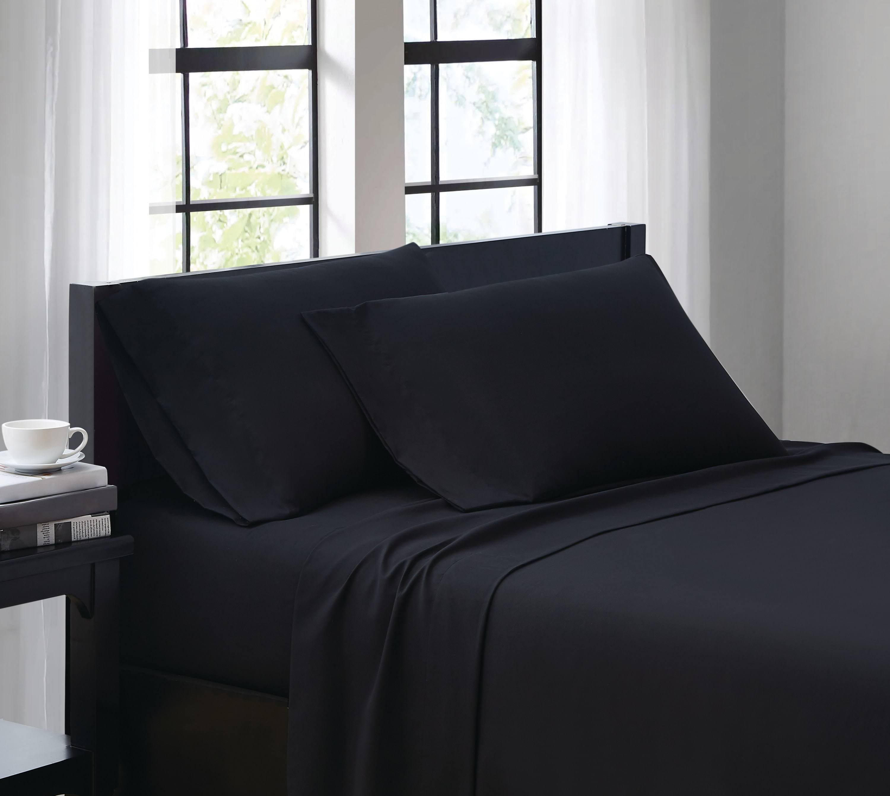 Truly Soft Everyday Black Twin Sheet Set