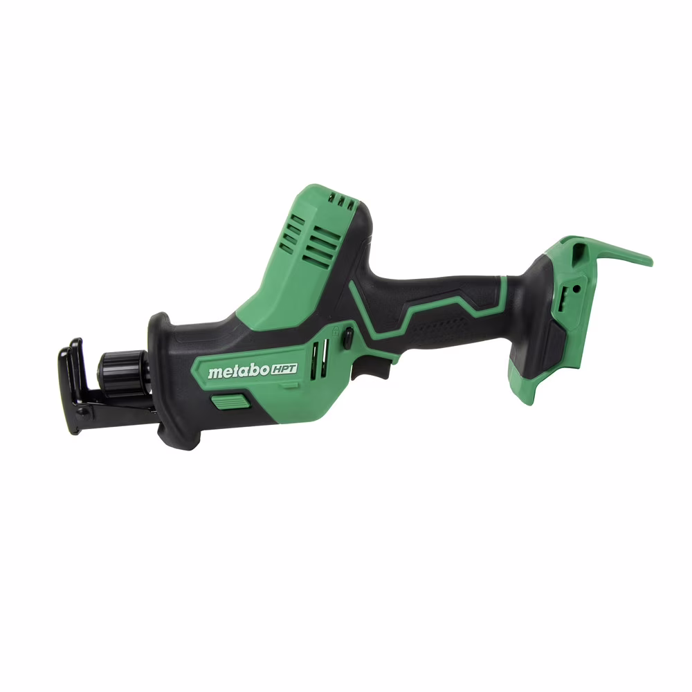 Metabo HPT 18V Multivolt Cordless Reciprocating Saw | One - Handed Design | 3, 200 Strokes per Minute | Accepts Reciprocating or Jig Saw Blades | Lifetime Tool Warranty | CR18DAQ4