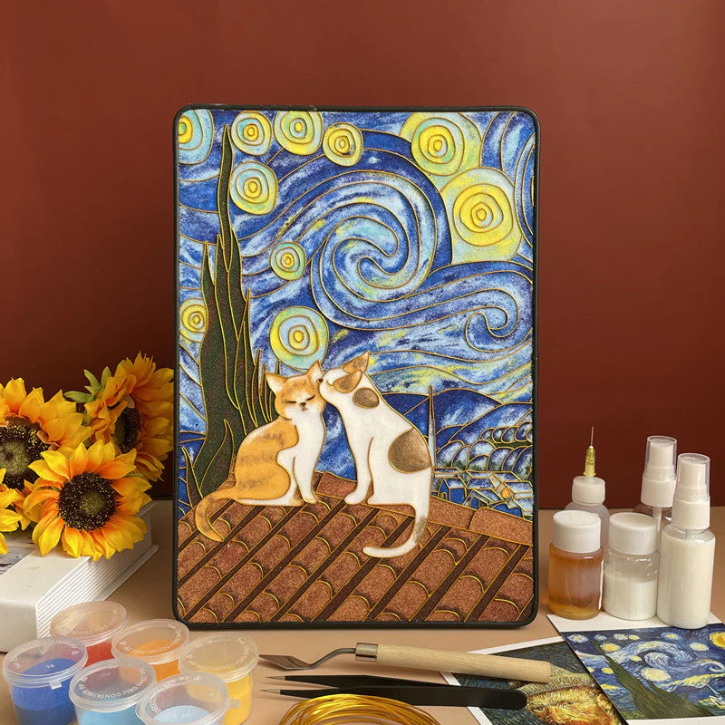 Van Gogh Beginner Cloisonné Enamel DIY Kit, with Tutorial& All Tools