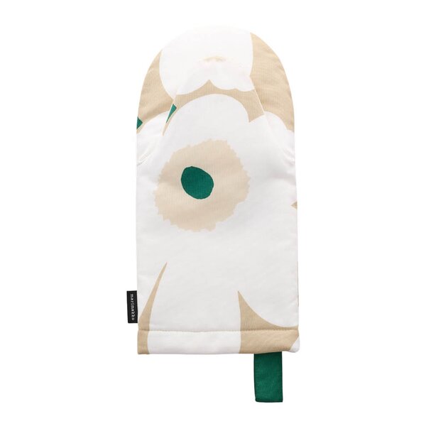 Pieni Unikko ovnsvott 32 cm sand/hvit/smaragdgrønn