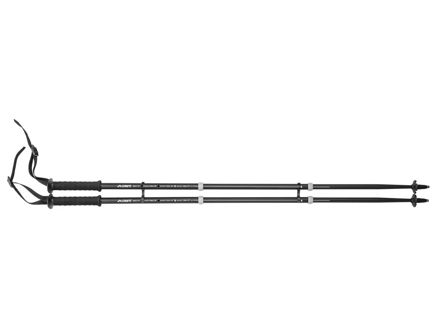 CRIVIT Lot de 2 btons de trekking