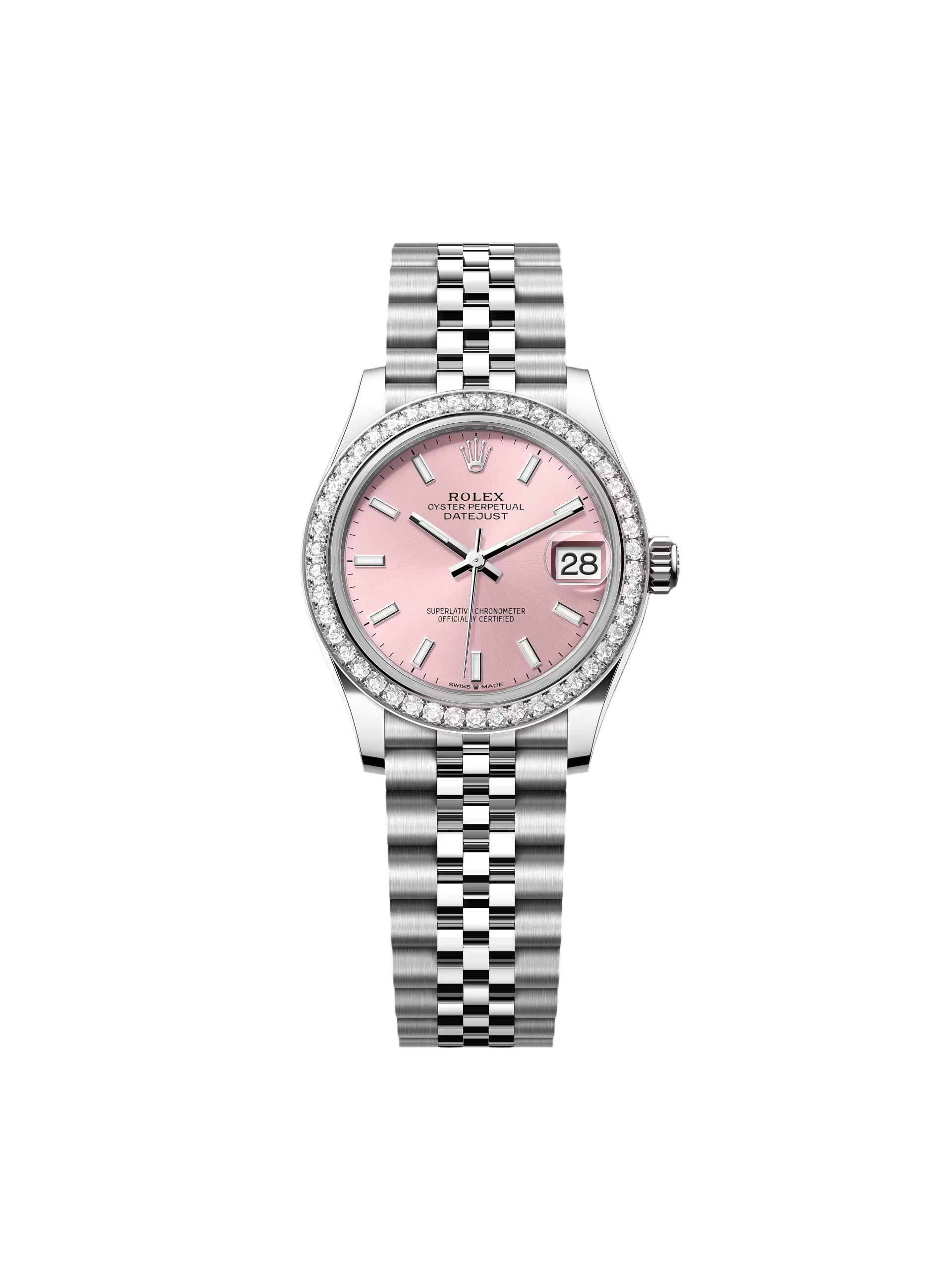 【Super Clone】RLX Datejust m278384RBR-0017/0018 Pink 31mm Dial Oyster Watch