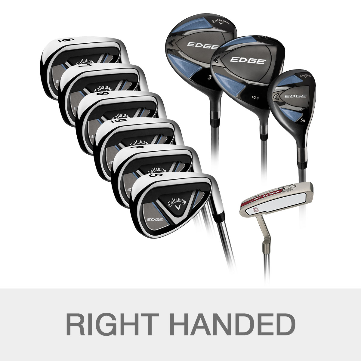 Callaway Edge Regular Flex 10 - Piece Golf Club Set, Right Handed