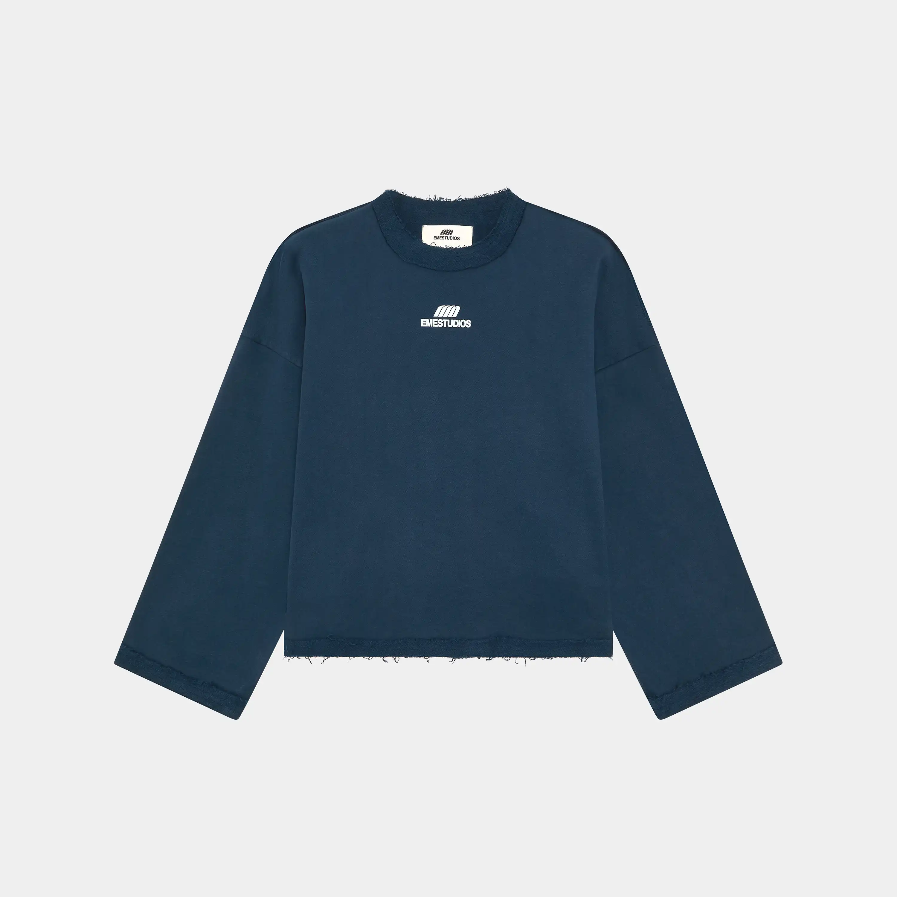 Suty Navy Reverse Crewneck